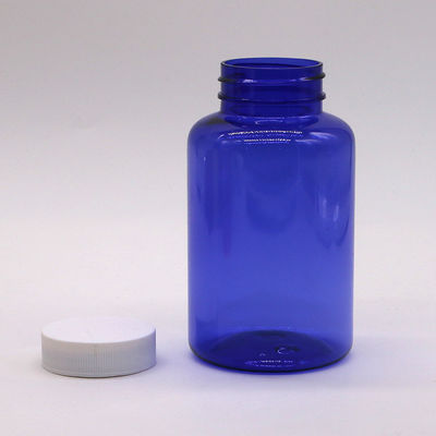 300 ml / 10 oz Botão de plástico PET de forma redonda com tampa de volta para recipiente de garrafa de pílula