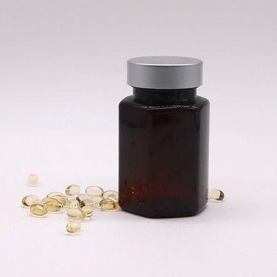 Botão de plástico PET de 150 ml/5 oz para armazenamento de cápsulas e pílulas de suplemento