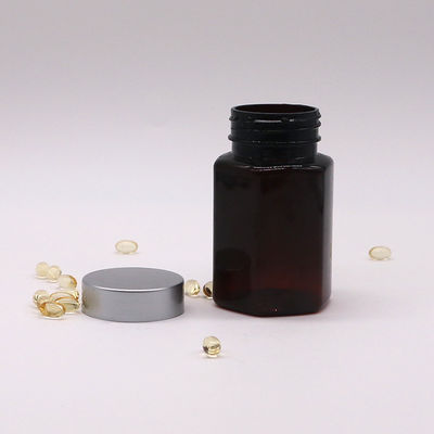 Botão de plástico PET de 150 ml/5 oz para armazenamento de cápsulas e pílulas de suplemento