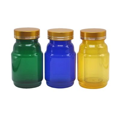 Capacetes resistentes a crianças recipientes de pílulas PET para farmácia armazenamento de cápsulas de pílulas 250 ml