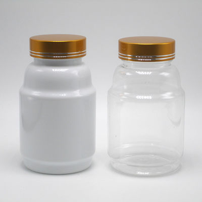 Capacetes resistentes a crianças recipientes de pílulas PET para farmácia armazenamento de cápsulas de pílulas 250 ml