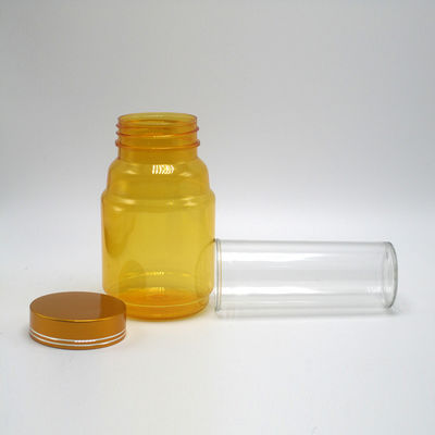 Capacetes resistentes a crianças recipientes de pílulas PET para farmácia armazenamento de cápsulas de pílulas 250 ml