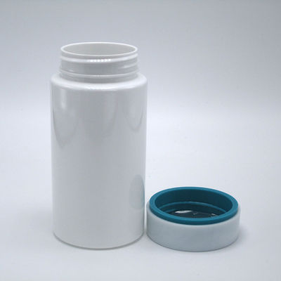 Contenedores de farmácia redondos de PET de 150 mL convenientes para pílulas Vitaminas e cápsulas de medicamentos