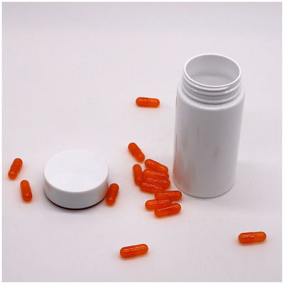 Contenedores de farmácia redondos de PET de 150 mL convenientes para pílulas Vitaminas e cápsulas de medicamentos