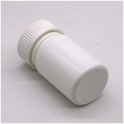 50 mL PE Botão de plástico HDPE de forma redonda para medicamentos Armazenamento de cápsulas de comprimidos sólidos