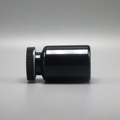 90 mL PET Botão de plástico de forma redonda para medicamentos Solução de armazenamento de cápsulas sólidas