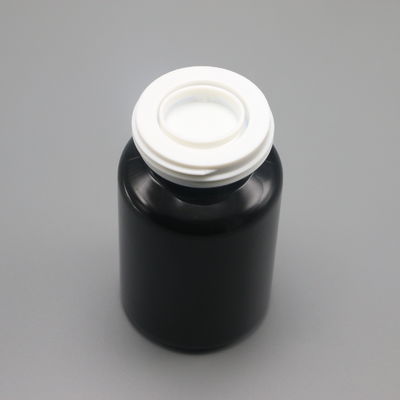 90 mL PET Botão de plástico de forma redonda para medicamentos Solução de armazenamento de cápsulas sólidas