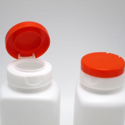 Serigrafia 190ml HDPE garrafa de plástico de forma quadrada para suporte de suplemento de medicina