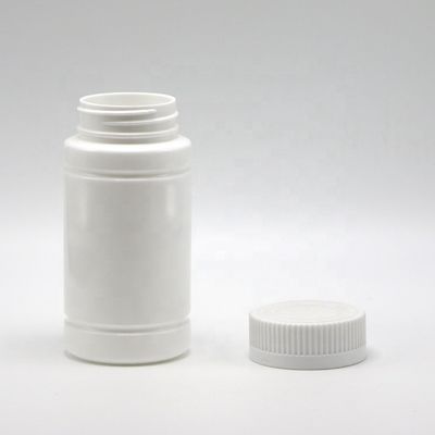 Logotipo personalizado PE Botão de plástico em forma de bambu vazio com tampa de parafuso para pílula cápsula comprimido suplemento de medicina 5OZ 150ml