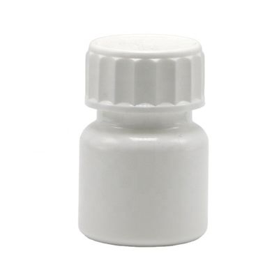 30 mL Botão de plástico PE redondo para medicamento Solução de armazenamento de cápsulas de comprimidos sólidos