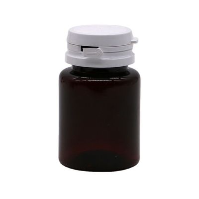 Cores personalizadas 50 ml de pílula PET Amber cápsula frasco de óleo de peixe com tampa/ parafuso