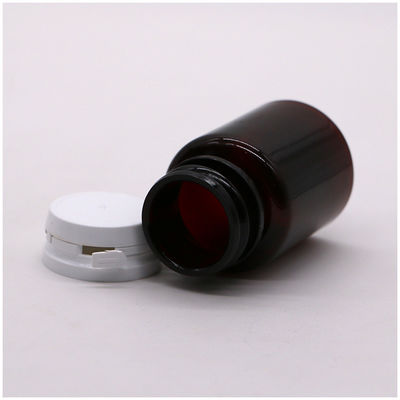 Cores personalizadas 50 ml de pílula PET Amber cápsula frasco de óleo de peixe com tampa/ parafuso