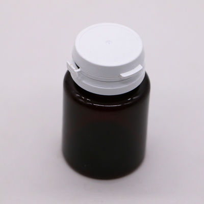 Cores personalizadas 50 ml de pílula PET Amber cápsula frasco de óleo de peixe com tampa/ parafuso