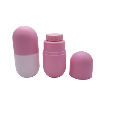 Recipiente de remédios em forma de cápsula de cor personalizada com tampa de parafuso