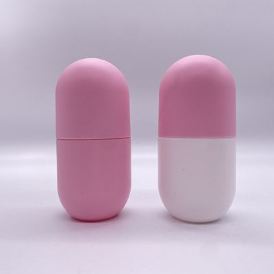 Recipiente de remédios em forma de cápsula de cor personalizada com tampa de parafuso