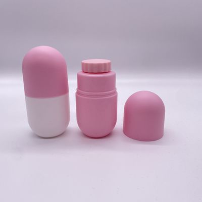 Recipiente de remédios em forma de cápsula de cor personalizada com tampa de parafuso