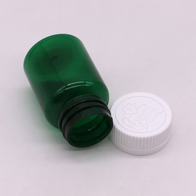 Medicina Industrial 50 ml PET garrafa de plástico com tampa de parafuso e impressão de etiqueta personalizada