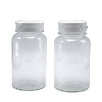 Garrafa de plástico PET de 220 ml de forma redonda com tampa desmontável Serviço de impressão de etiquetas personalizadas
