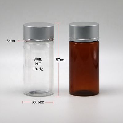 Container de tubo reto PET para comprimidos e cápsulas