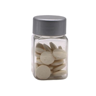 Garrafa de plástico PET de forma quadrada clara de 30 ml para medicamento Suplemento de armazenamento Suplemento