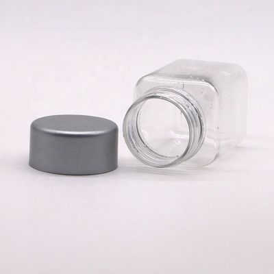 Garrafa de plástico PET de forma quadrada clara de 30 ml para medicamento Suplemento de armazenamento Suplemento