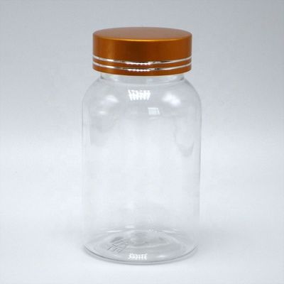 120 ml de boca larga Flip Top Cap PET Botão para recipiente de suplemento de frasco de pílula personalizado