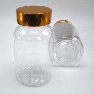 120 ml de boca larga Flip Top Cap PET Botão para recipiente de suplemento de frasco de pílula personalizado