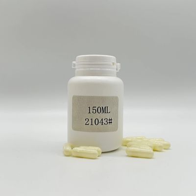 Botões de suplemento de cápsula de medicina plástica de capacidade de 150 ml