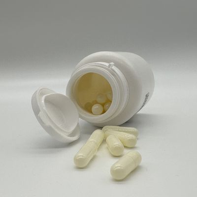 Botões de suplemento de cápsula de medicina plástica de capacidade de 150 ml