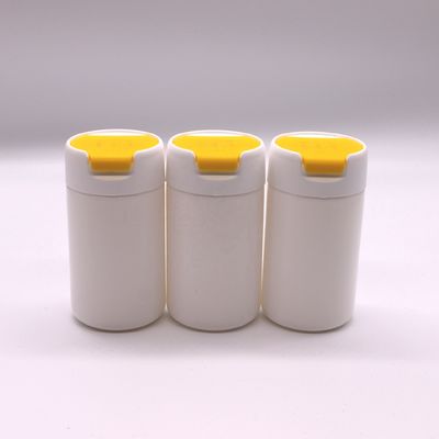 Material PE 120 ml Botão de plástico HDPE redondo para armazenamento de comprimidos e cápsulas sólidas