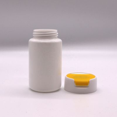 Material PE 120 ml Botão de plástico HDPE redondo para armazenamento de comprimidos e cápsulas sólidas