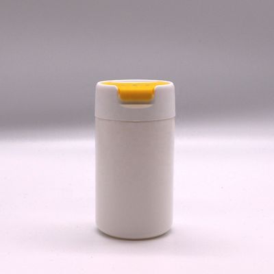 Material PE 120 ml Botão de plástico HDPE redondo para armazenamento de comprimidos e cápsulas sólidas