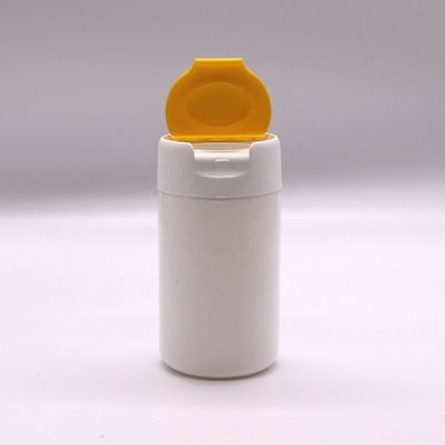 Material PE 120 ml Botão de plástico HDPE redondo para armazenamento de comprimidos e cápsulas sólidas