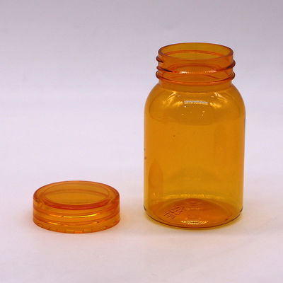 90ml PET Botão de plástico de pílula para pílula pó cápsula cápsula para comprimidos tampa de parafuso e serviço OEM