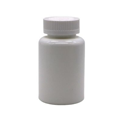 Logotipo personalizado 175mL Botão de plástico PE de forma redonda para armazenamento de cápsulas de comprimidos sólidos