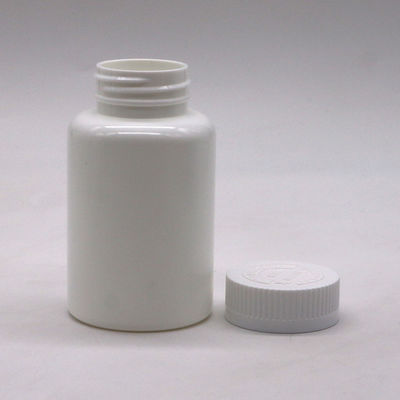 Logotipo personalizado 175mL Botão de plástico PE de forma redonda para armazenamento de cápsulas de comprimidos sólidos