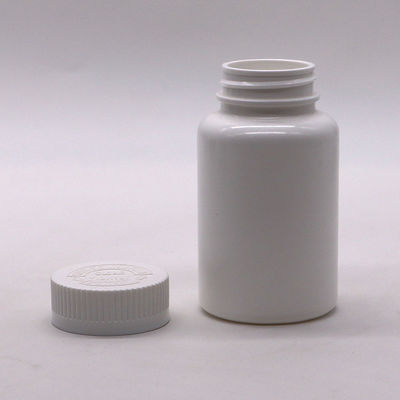 Material do colarinho PE 150 ml garrafa de plástico redonda vazia com tampa à prova de crianças