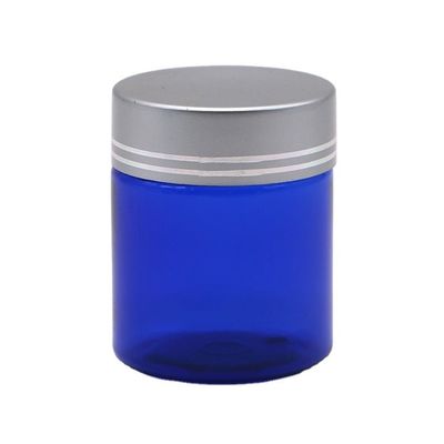Recheio 40ml/1.3oz PET pílula cápsula garrafa de óleo de peixe com tampa de parafuso de alumínio de prata