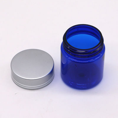Recheio 40ml/1.3oz PET pílula cápsula garrafa de óleo de peixe com tampa de parafuso de alumínio de prata