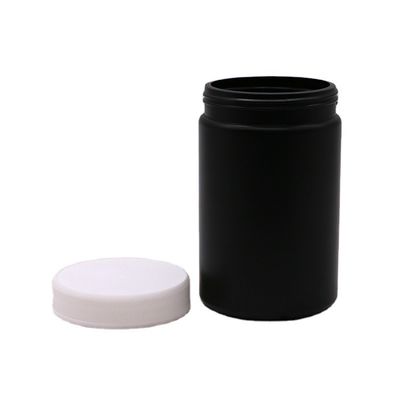 Medicina Industrial 250ml HDPE recipiente de plástico personalizado com tampa de parafuso e forro de indução de calor