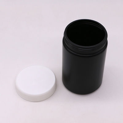 Medicina Industrial 250ml HDPE recipiente de plástico personalizado com tampa de parafuso e forro de indução de calor
