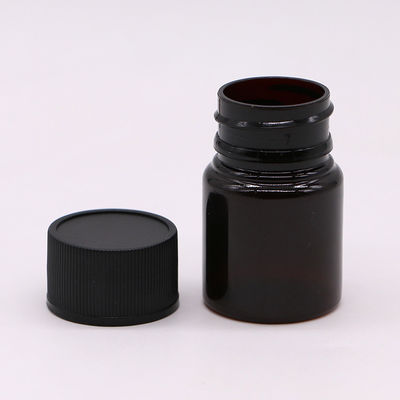 Material reciclável sem BPA 25 ml PET Botão de pílula de plástico para frasco para medicamentos sólidos