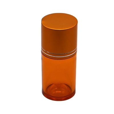 Recheio de 60 ml de pílula PET cápsula frasco de óleo de peixe com tampa de parafuso de ouro prata de alumínio