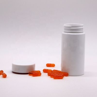 150 ml/5 oz PET Botão de cápsula de plástico redondo Ideal para medicamentos e suplementos de saúde