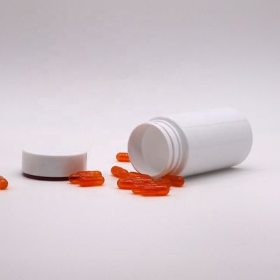 150 ml/5 oz PET Botão de cápsula de plástico redondo Ideal para medicamentos e suplementos de saúde