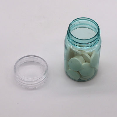 Cuidados com a Saúde 70ml PET Plastic Capsule Pill Bottle com Gold Silver Cap