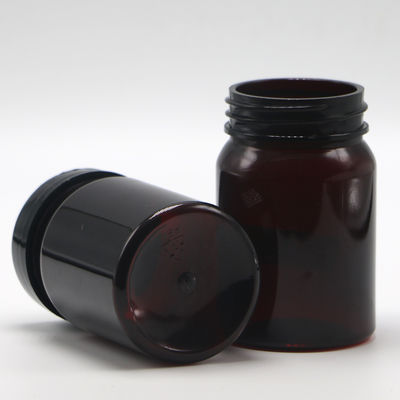 Impressão em tela 80ml PET Botão de plástico médico recarregável para cápsulas de pílula