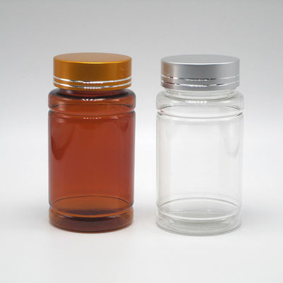 Botelha de plástico PET de design estéril e resistente a crianças para comprimidos Cápsula 100 ml