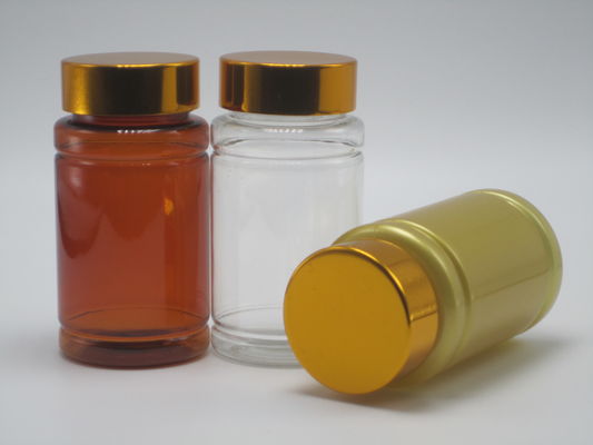 Botelha de plástico PET de design estéril e resistente a crianças para comprimidos Cápsula 100 ml