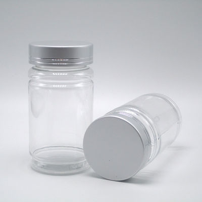 Collar PET 120 ml Botão de plástico em forma de bambu tampa de parafuso para pílula cápsula comprimido suplemento de medicina
